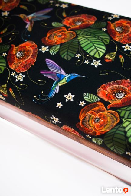 Ławeczka Pufa Tapicerowana Siedzisko Gładkie