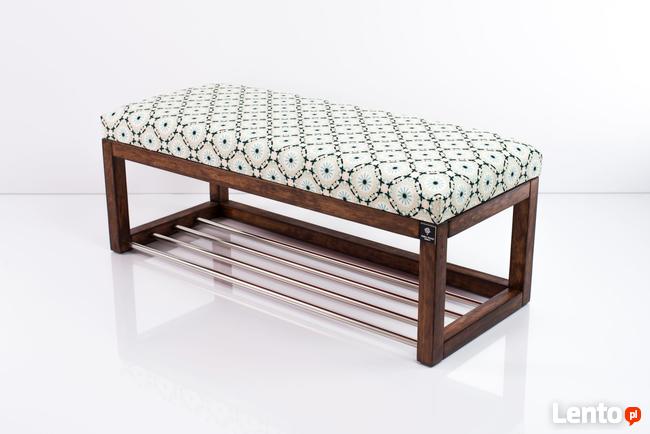 Ławeczka Pufa Tapicerowana Siedzisko Gładkie Mandala Koło