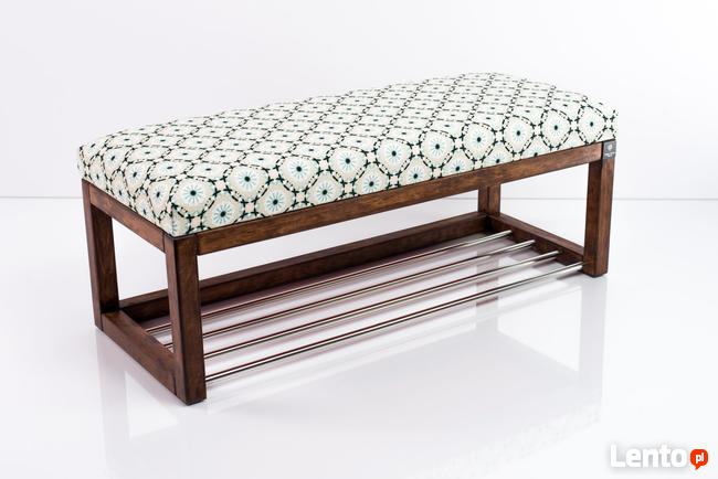 Ławeczka Pufa Tapicerowana Siedzisko Gładkie Mandala Koło