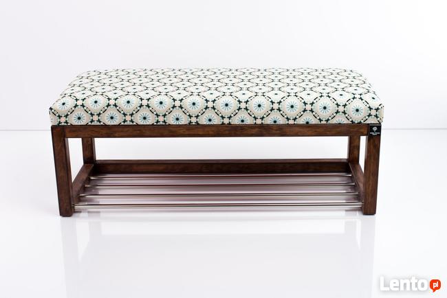 Ławeczka Pufa Tapicerowana Siedzisko Gładkie Mandala Koło