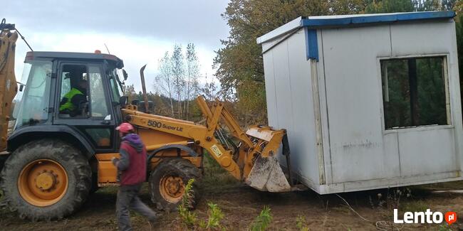usługi sprzętowo budowlane wynajem koparko-ładowarek,