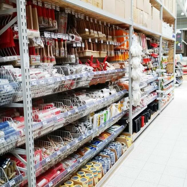 Regał magazynowy na magazyn do marketu budowkalego