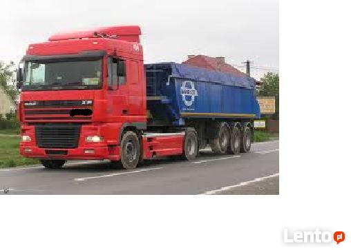 Transport kruszywa, maszyn budowlanych