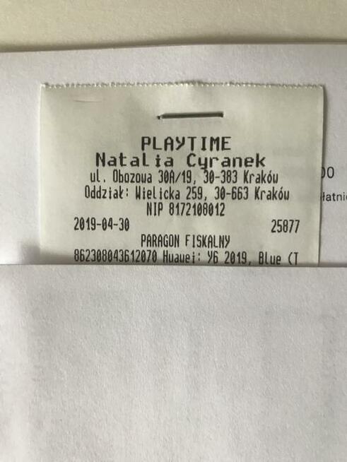 Huawei Y6 2019 nowy, gwarancja