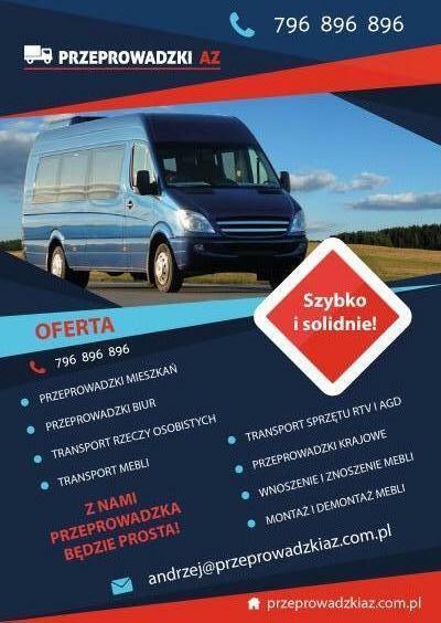 Przeprowadzki transport wolne terminy bagazowka