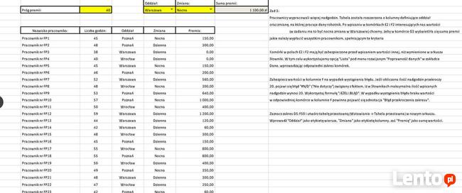 Korepetycje MS EXCEL poziom podstawowy i zaawansowany