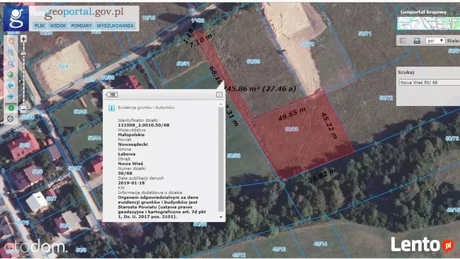 Krynica Zdrój (Nowa Wieś)Budowlana 27a pod dom lub pensjonat