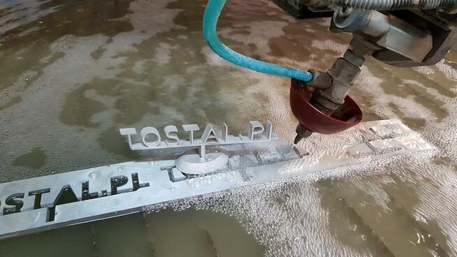 WATERJET CIĘCIE WODĄ strumieniem wody 5 osi