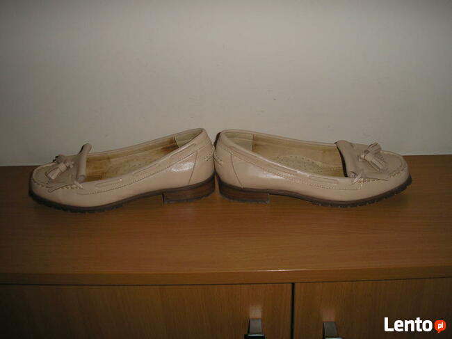mokasyny skóra naturalna 36 23cm.