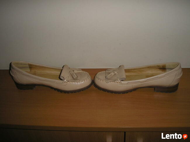 mokasyny skóra naturalna 36 23cm.