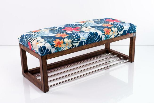 Ławeczka Pufa Tapicerowana Siedzisko Gładkie Tropic 03