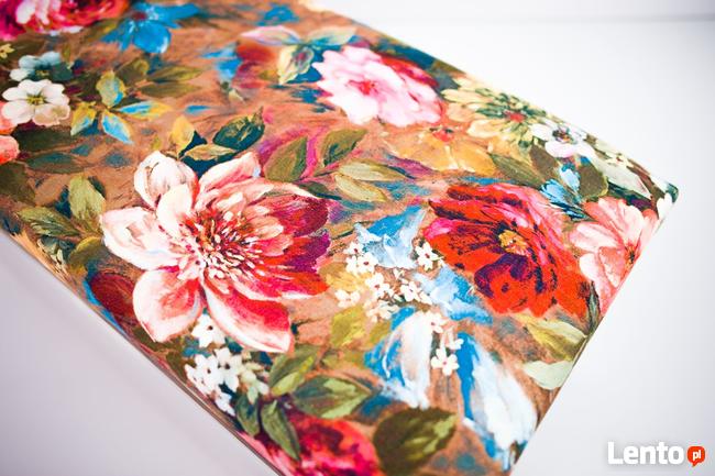 Ławeczka Pufa Tapicerowana Siedzisko Gładkie LEA 531