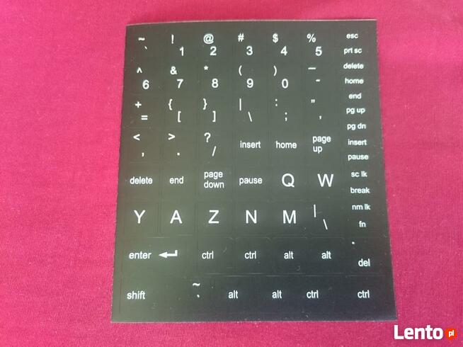 naklejki na klawiaturę, naklejki spolszczające na klawiaturę