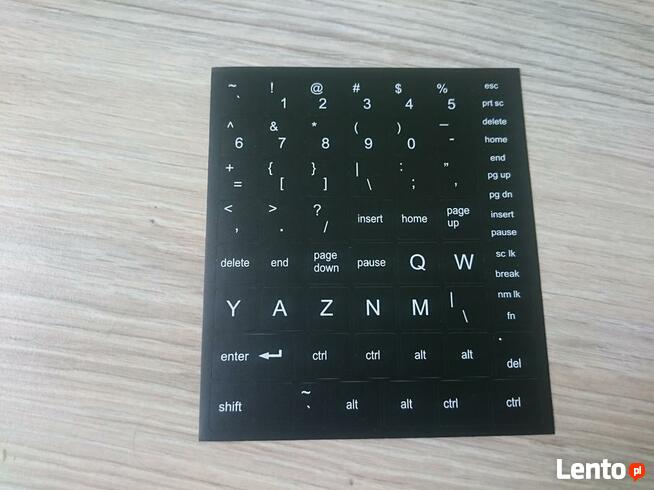 naklejki na klawiaturę, naklejki spolszczające na klawiaturę