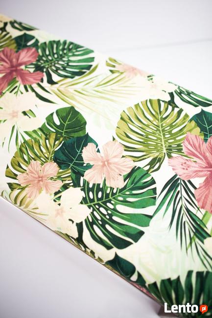 Ławeczka Pufa Tapicerowana Siedzisko Gładkie Tropic 01