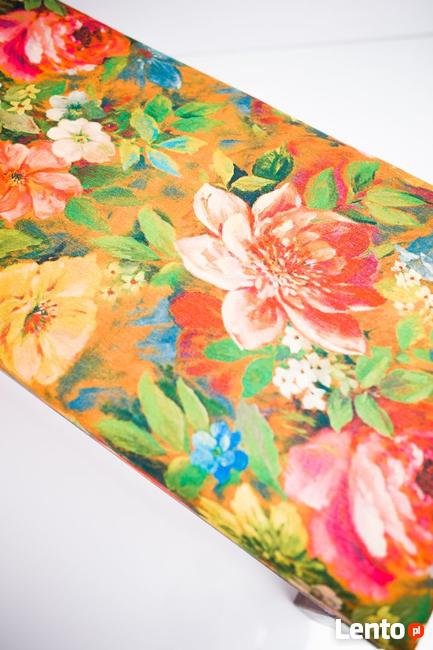 Ławeczka Pufa Tapicerowana Siedzisko Gładkie LEA 534