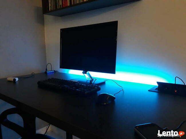Biurko Gamingowe Pro Gamer LED blat 38mm! Usb 3.0 Dostawa 0z