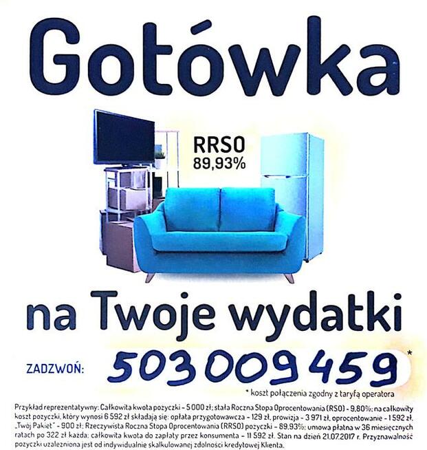 GOTÓWKA NA TWOJE POTRZEBY Bydgoszcz i okolice!