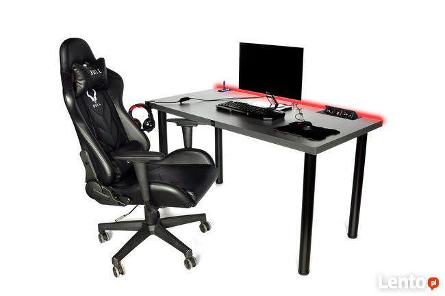 Biurko Gamingowe LED komputerowe dla gracza USB3.0 Darmowa d