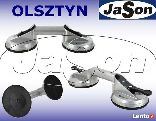 Uchwyt do szyb 2x115mm, z przyssawką, 2-częściowy - GEKO