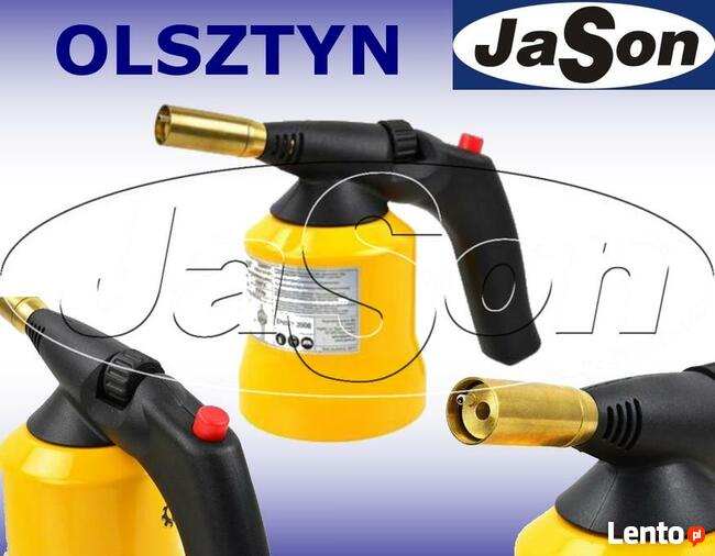 Palnik gazowy z zapłonnikiem piezoelektrycznym, na naboje