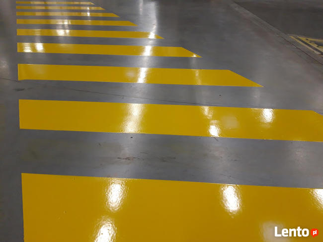 Malowanie linii, pasów, symboli bhp.