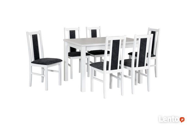 Stół Max 5 + 6 krzeseł Bos 14 - sellmeble