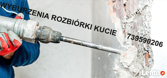 Kucie Tynkow bruzd plytek posadzek wyburzanie scian rozbiork