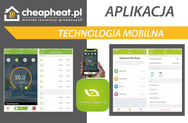 Ogrzewanie podłogowe Ogrzewanie podczerwień Folia grzewcza