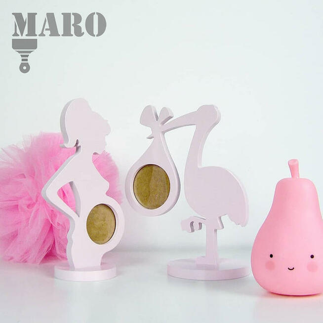 Ramka na zdjęcie usg, ramka na usg, kobieta, bocian