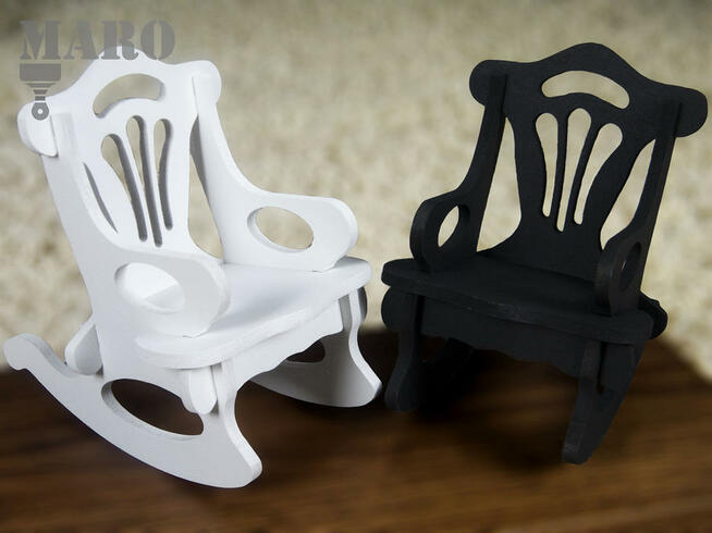 Fotel bujany drewniany, bujak, krzesło bujane, fotel bujany