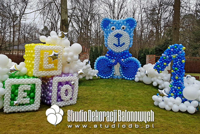 Dekoracje balonowe Warszawa - bramy balonowe, balony z helem