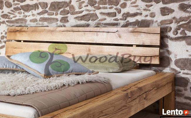 Stylowe Łóżko dębowe z litego drewna 180x200 cm!
