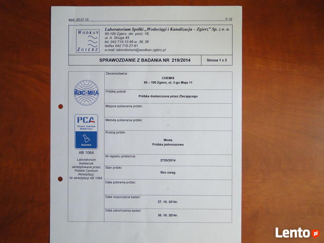 woda demineralizowana 1000 L