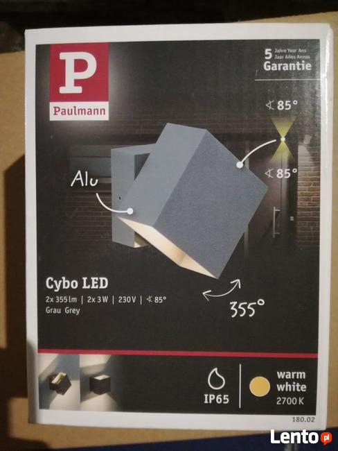 Lampa ścienna Paulmann Cybo LED 2x3W IP65.