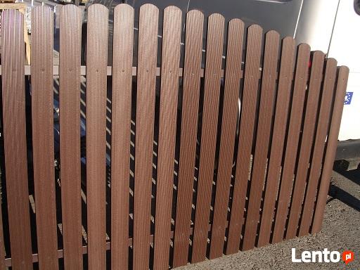 Sztachety ogrodzeniowe, kompozyt drewno + pcv, ekodeski