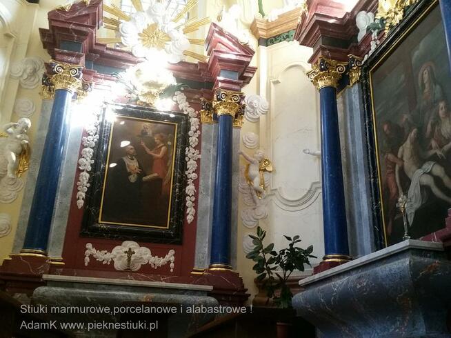 Kolumna w salonie w ultra stiuku marmurowym!