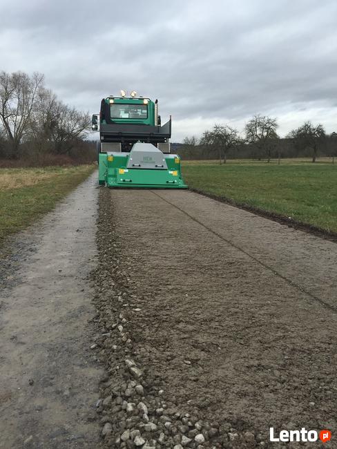 Recykler dróg szutrowych HEN - frezowanie, profil., ubijanie