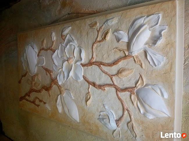 Płaskorzeźba gipsowa