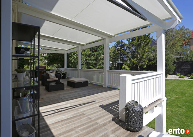 Pergole, wiaty i bramy garażowe, rolety, markizy, żaluzje.