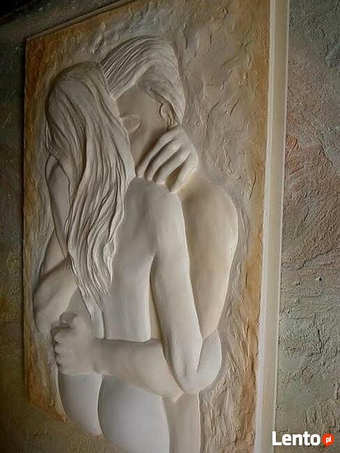 Płaskorzeźba gipsowa - Panel 3D