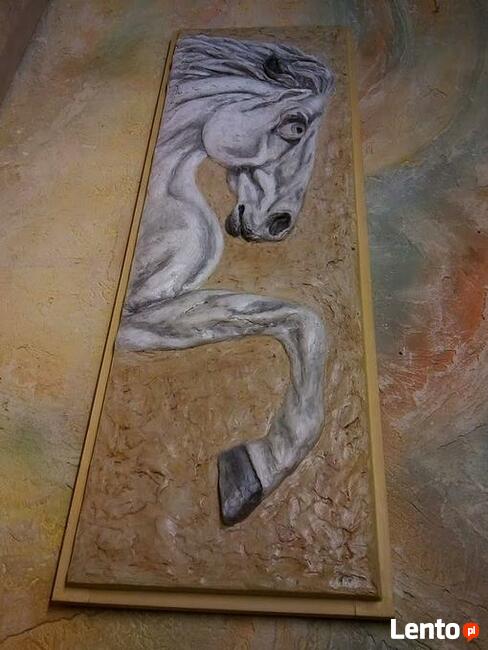 Płaskorzeźba gipsowa - Panel 3D