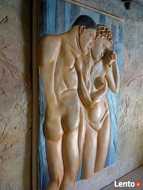 Płaskorzeźba gipsowa - Panel 3D