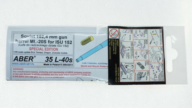 1:35 Lufa 152,4 mm do ISU-152 35L-40s Edycja SPECJALNA