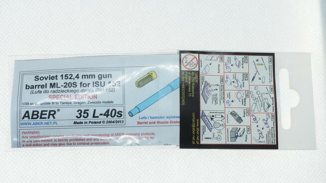 1:35 Lufa 152,4 mm do ISU-152 35L-40s Edycja SPECJALNA
