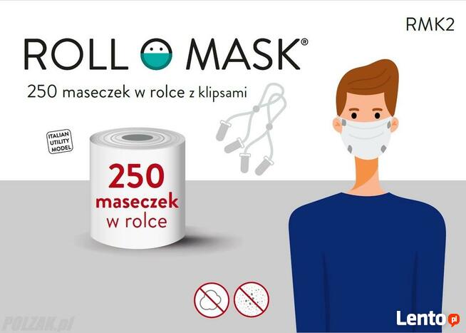 Maseczka oddychająca ochronna jednorazowe maski 250 sztuk