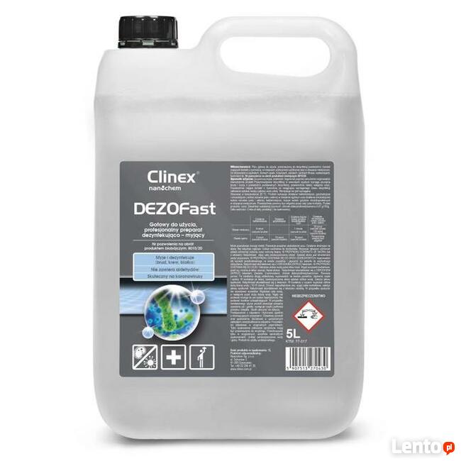 Płyn do dezynfekcji powierzchni Clinex DEZOFast 5l