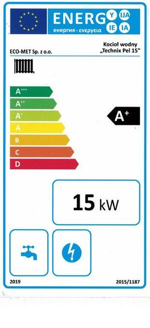 Kocioł do 180m2 15kW pellet ekogroszek Certyfikat 2 w 1 RATY