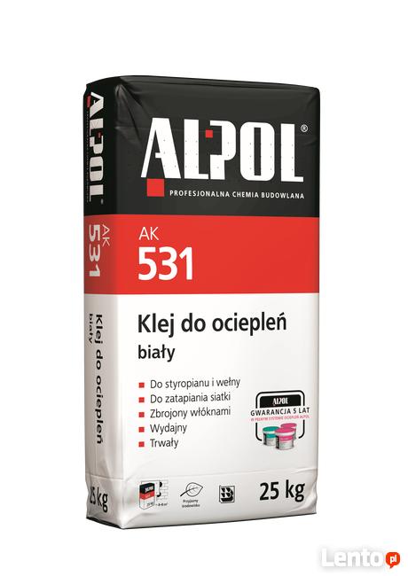 Klej do siatki BIAŁY AK531 ALPOL grafit, XPS, wełna, +WŁÓKNA