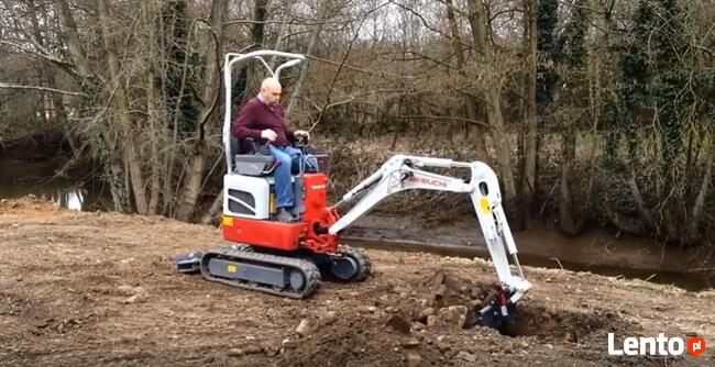 mini koparka minikoparka usługi koparką